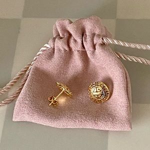 Greek Key STUD earrings